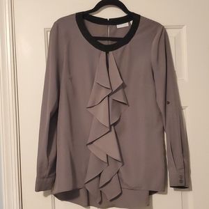 New York & Comoany gray blouse, size M